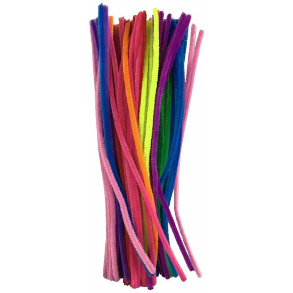Acessorio Para Cabelo Haste De Chenille Cores Sortid Art Lille C/ 100 Unidades