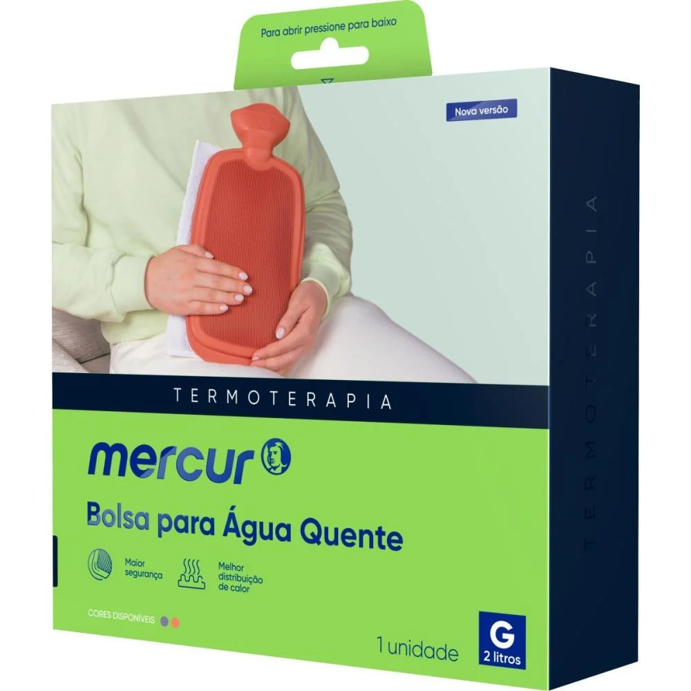 Bolsa Terapeutica P/Agua Quente Grande Bordo Mercur