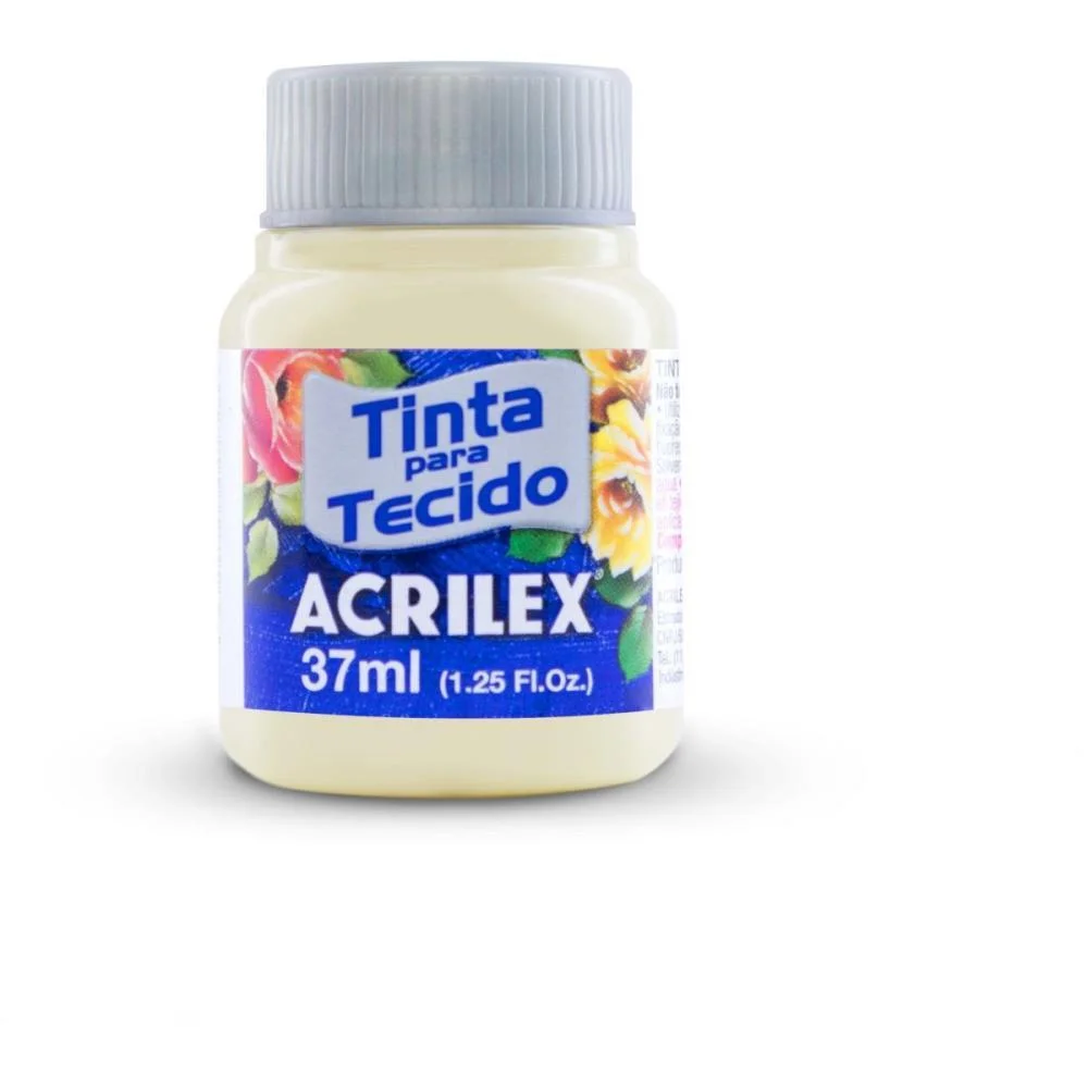Tinta Para Tecido Fosca 37Ml Marfim Acrilex (Duzia)