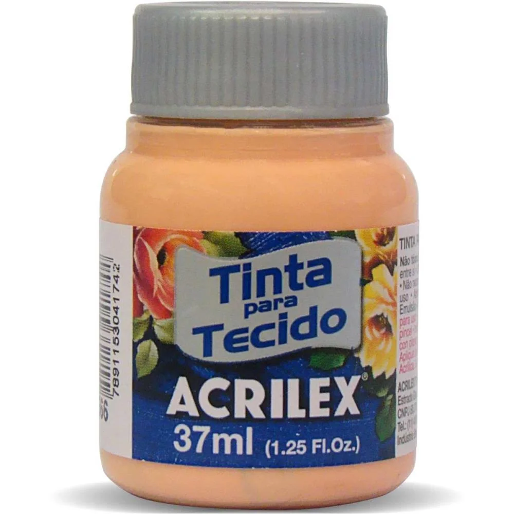 Tinta Para Tecido Fosca 37Ml Pessego Acrilex (Duzia)