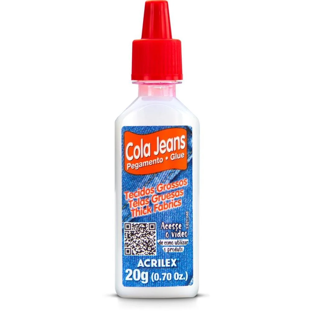 Cola Pano Cola Jeans Bisnaga 20G Acrilex (Cx.c/12)