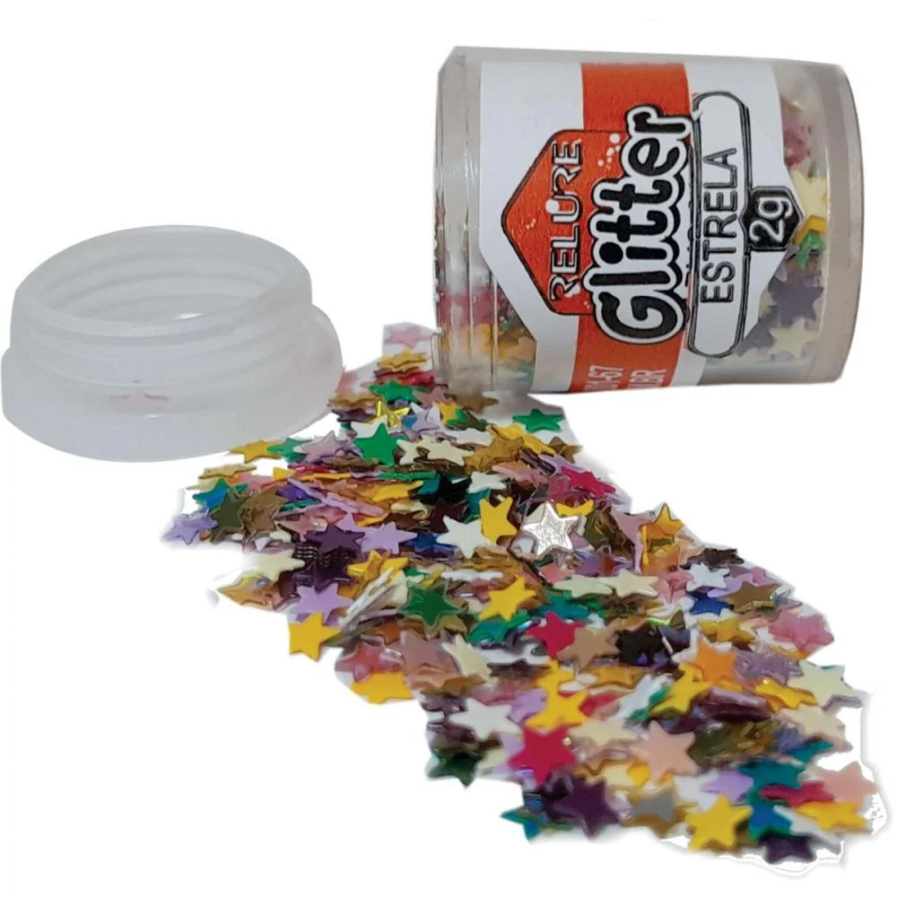 Lantejoula Especial Estrelinha Pote 2G.sortido Honey (Pct.c/12)