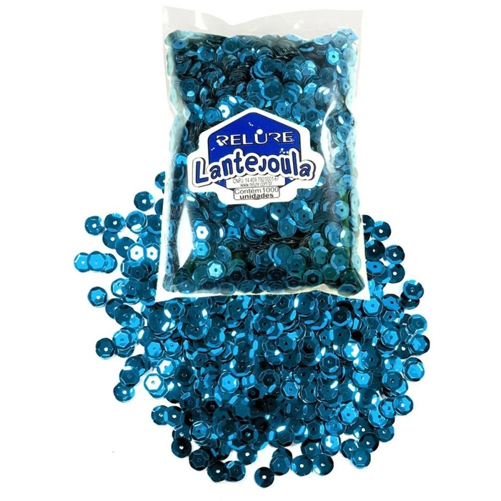 Lantejoula Metalizada Azul Royal N.08 C/1000Unid. Honey (Pacote)