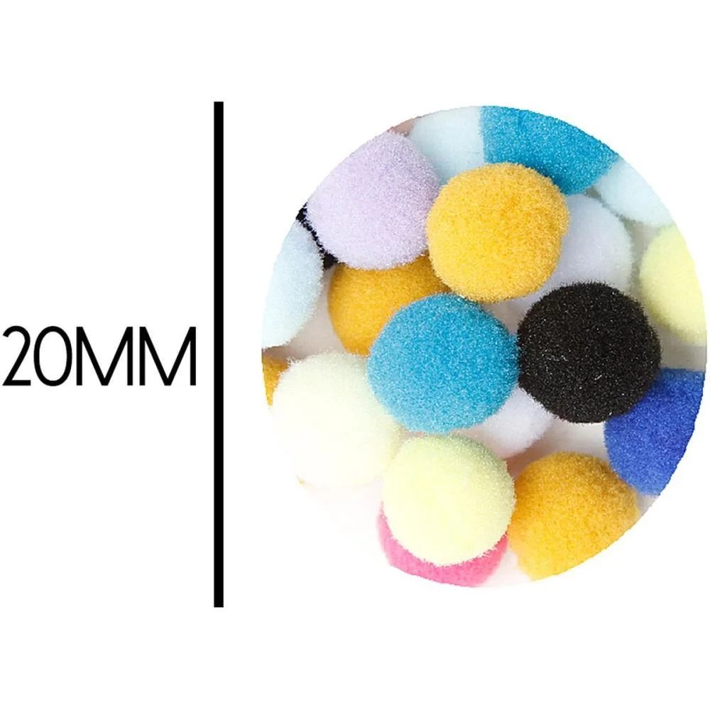 Pompom Multicor 20Mm C/100Unid. Nybc (Pacote)