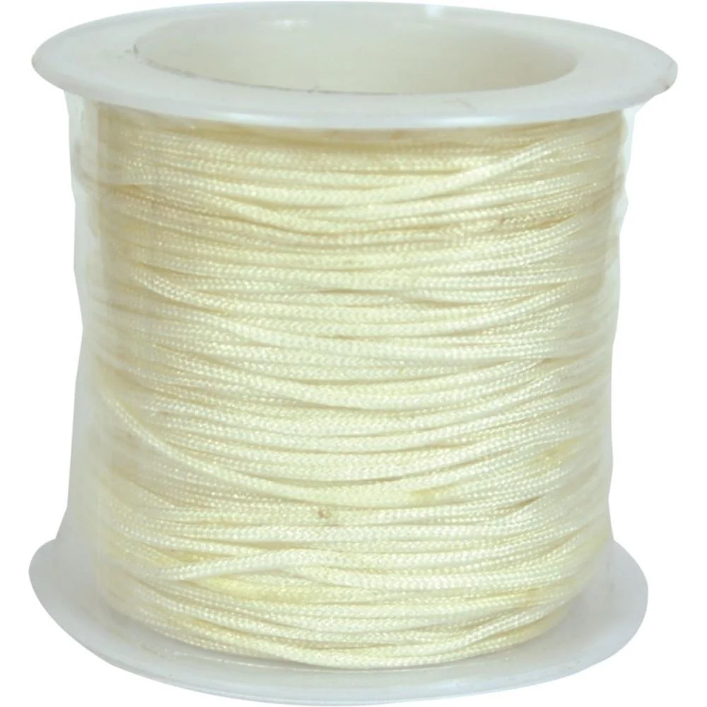 Cordao Cetim 1Mm Branco C/20M. Kit (Rolo)