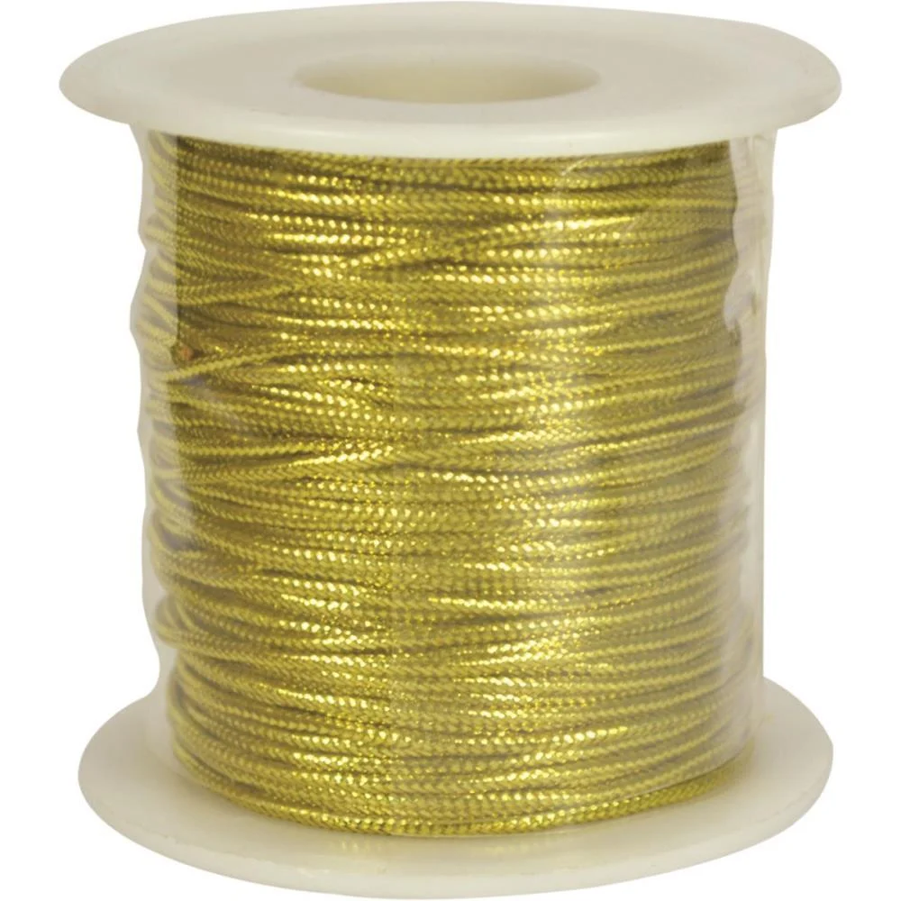 Cordao 1.2Mm Ouro C/50M. Kit (Rolo)