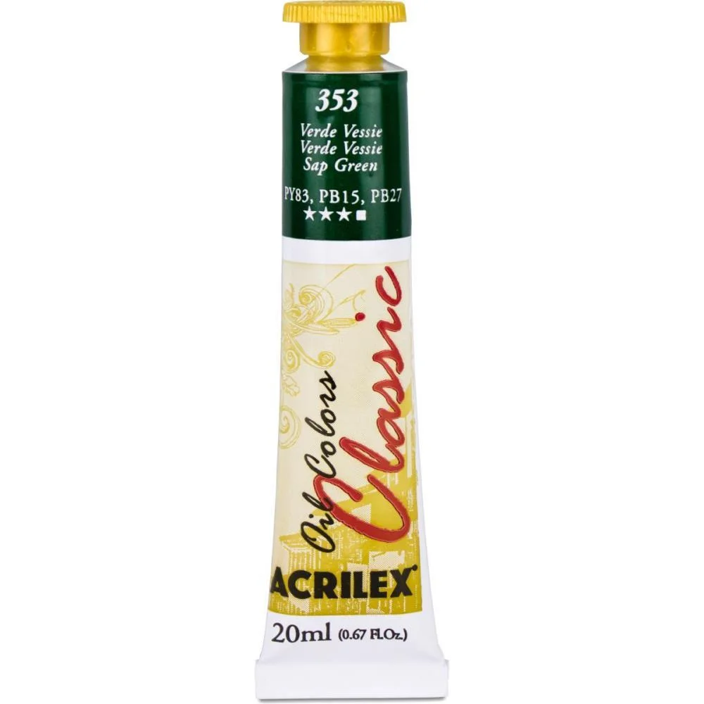 Tinta A Oleo Oil Colors 20Ml Verde Vessie Acrilex (Cx.c/06)