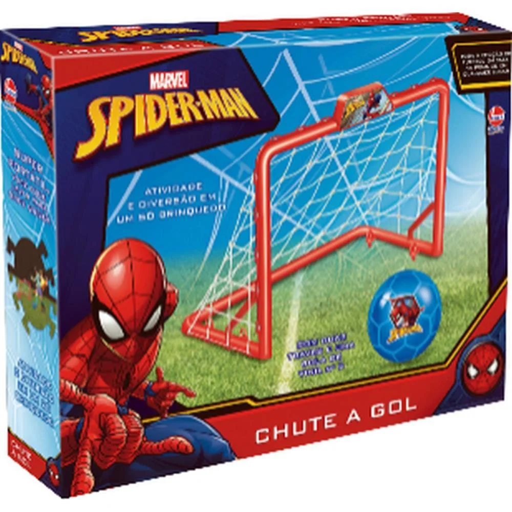 Chute A Gol Spider-Man 2 Traves+Bola Lider