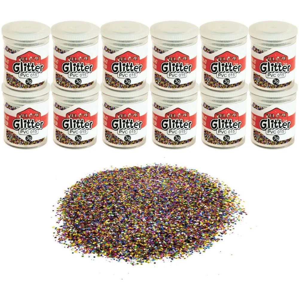 Glitter Pvc Multicor Potes 3G. Honey (Pct.c/12)