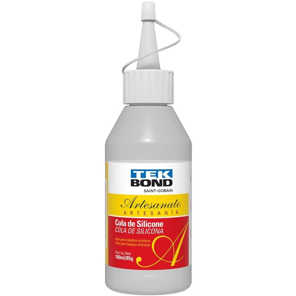 Cola Para Artesanato Silicone Liquido 85G/100Ml. Tekbond (Cx.c/12)