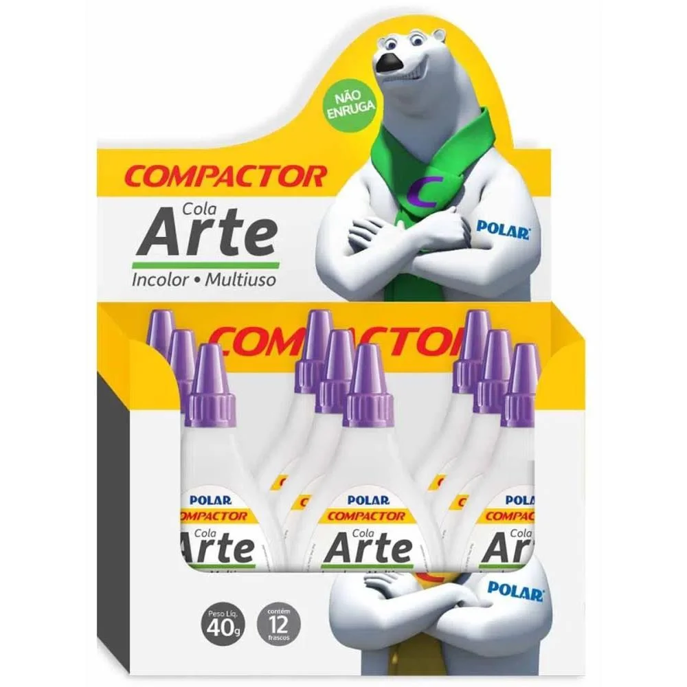 Cola Para Artesanato Polar Arte 40G Compactor (Cx.c/12)