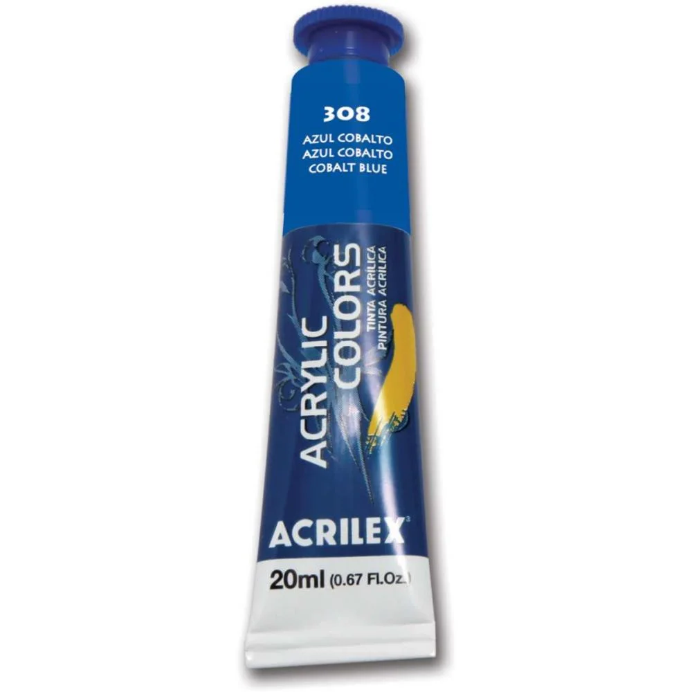 Tinta Acrilica Acrylic Colors 20Ml Azul Cobal Acrilex (Cx.c/06)