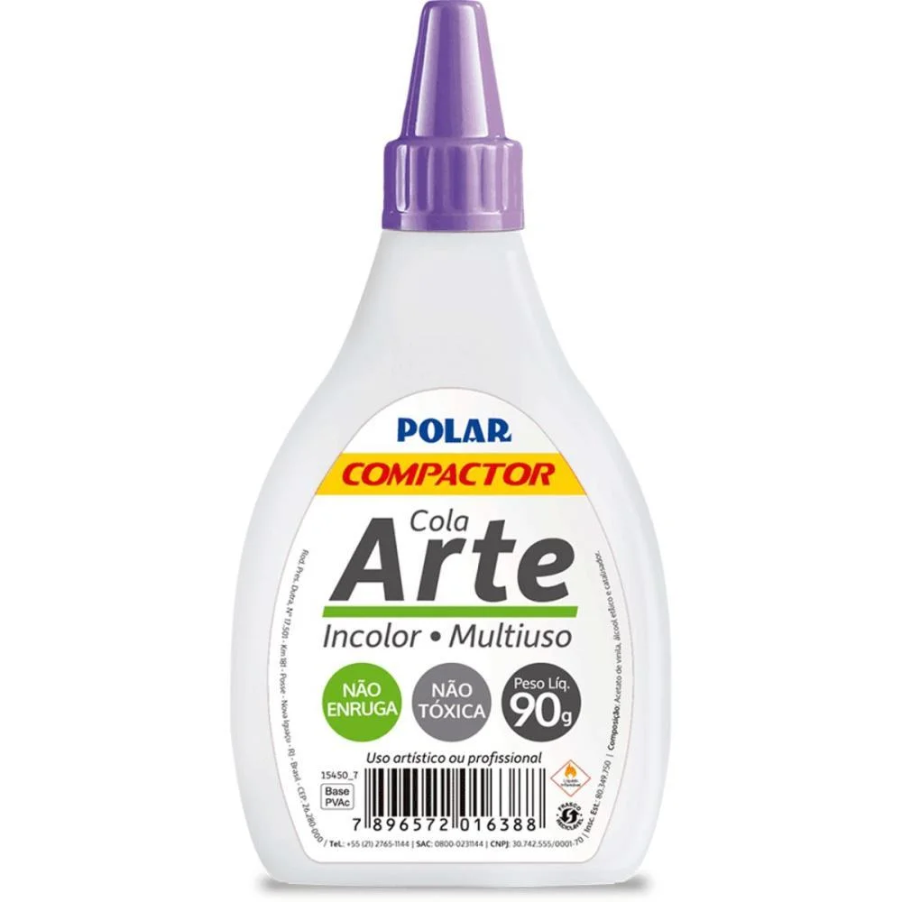 Cola Para Artesanato Polar Arte 90G Compactor (Cx.c/12)