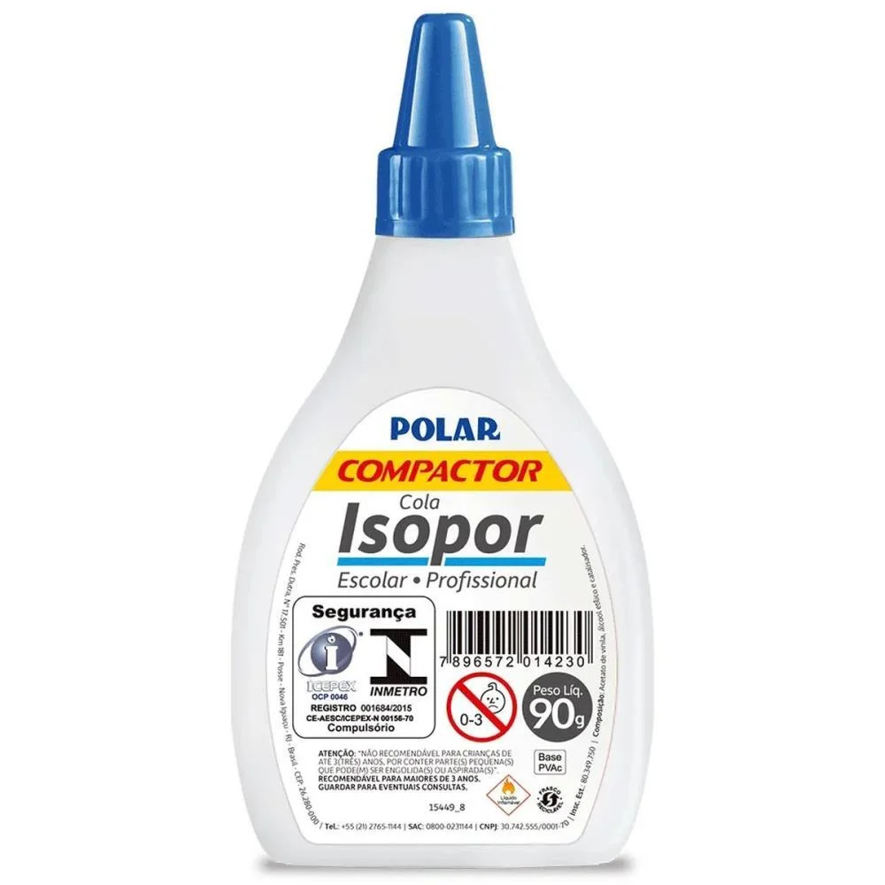 Cola Para Isopor Polar 90G. Compactor (Cx.c/12)