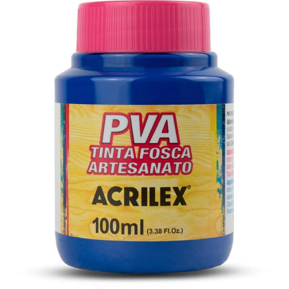 Tinta Pva 100Ml. Azul Turquesa Acrilex (Pct.c/06)