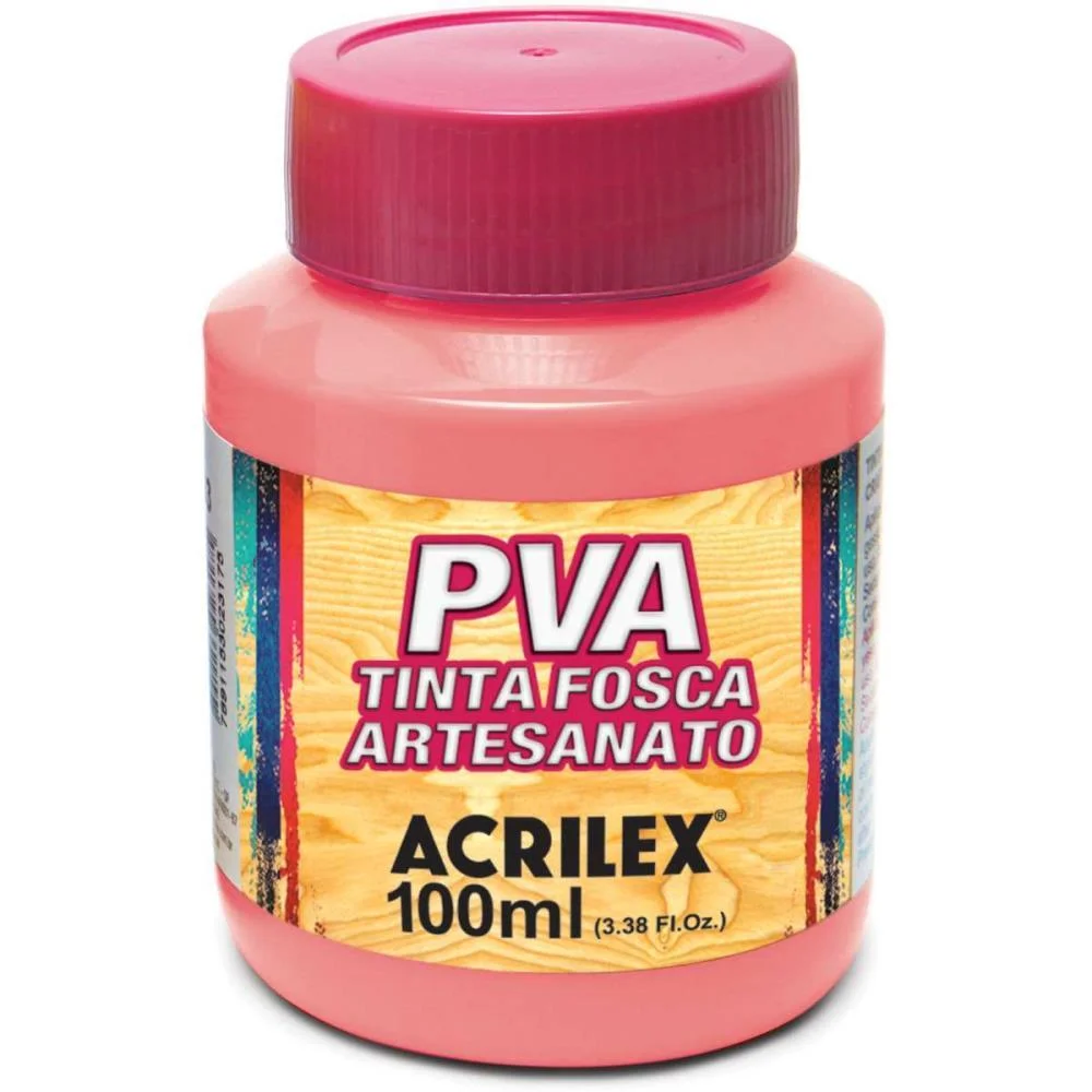 Tinta Pva 100Ml. Rosa Cha Acrilex (Pct.c/06)