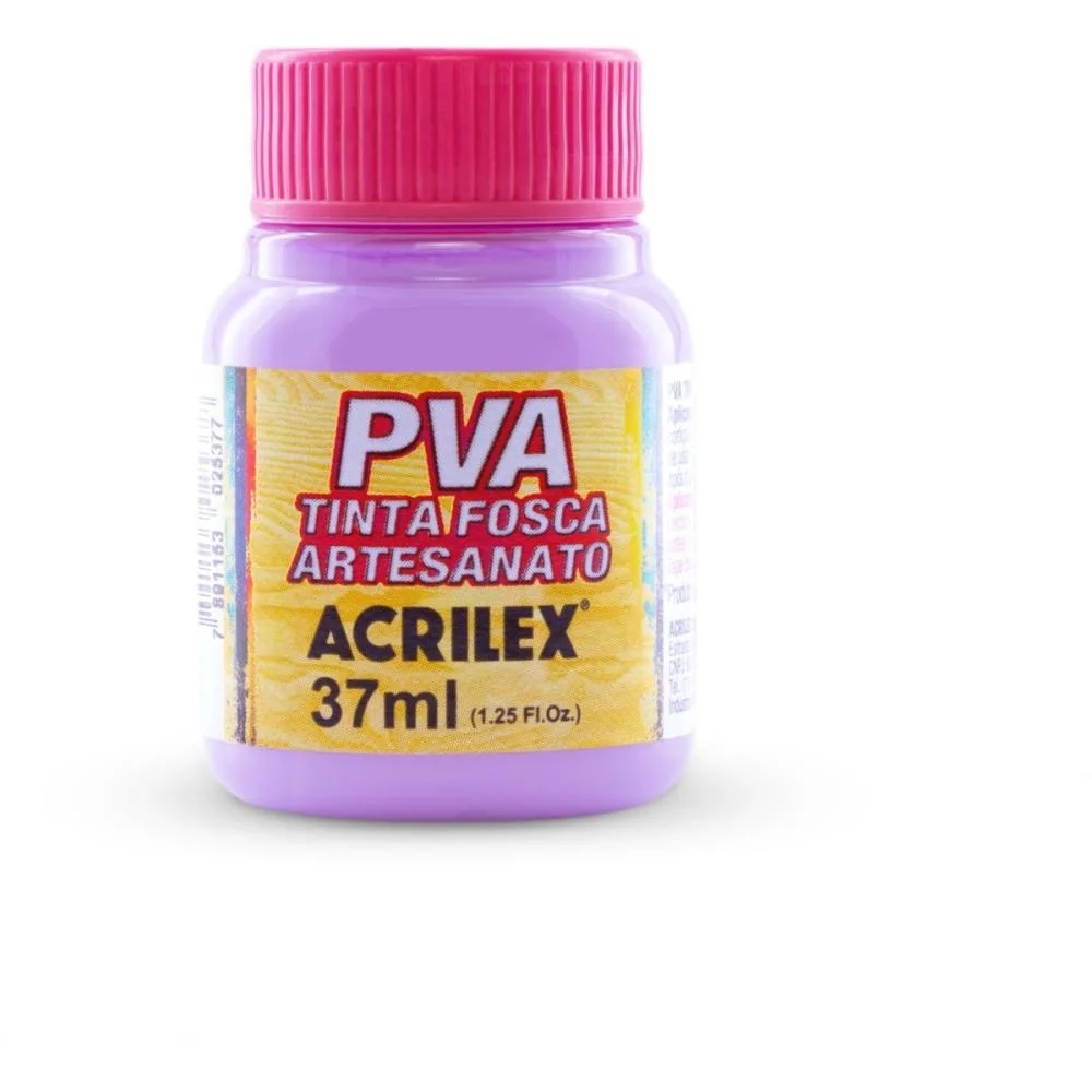 Tinta Pva 37Ml. Lilas Acrilex (Cx.c/12)
