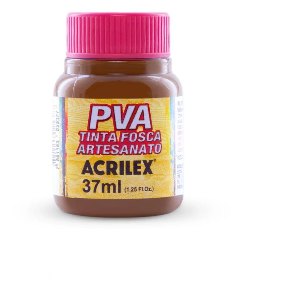 Tinta Pva 37Ml. Marrom Acrilex (Cx.c/12)