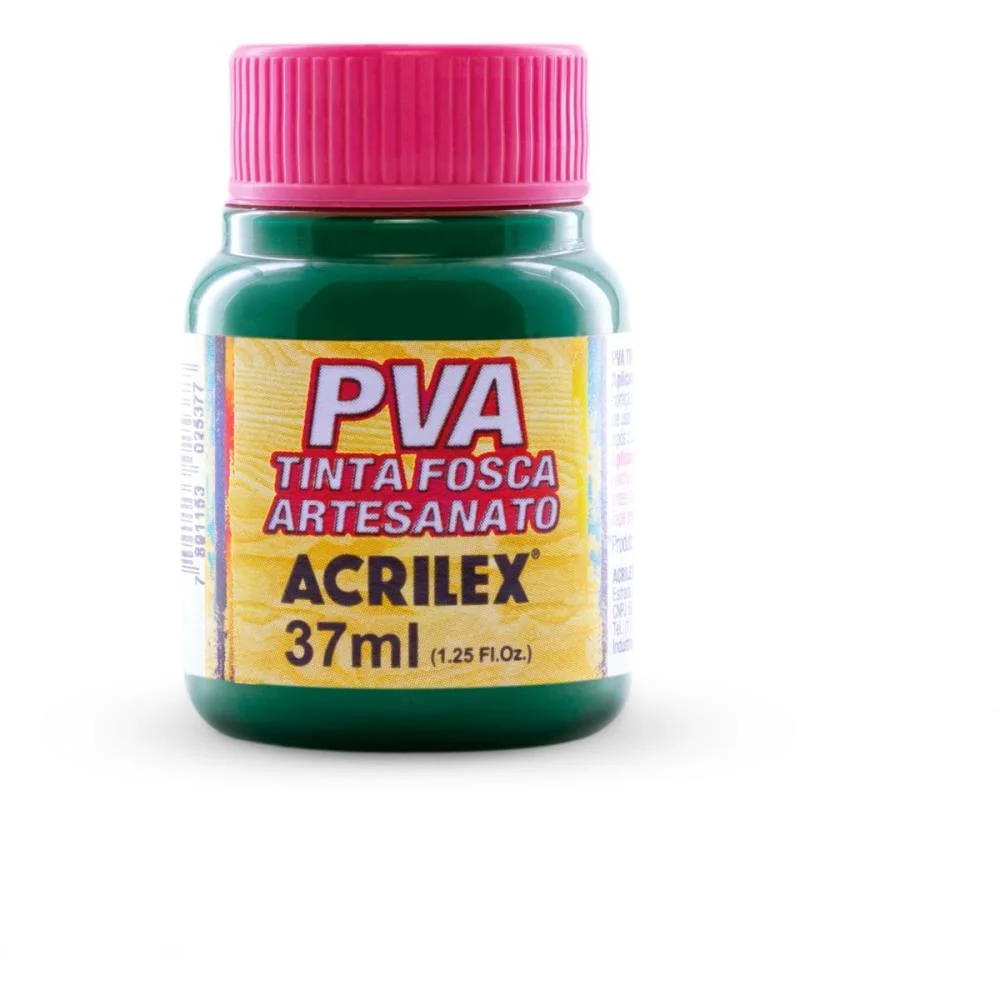 Tinta Pva 37Ml. Verde Bandeira Acrilex (Cx.c/12)