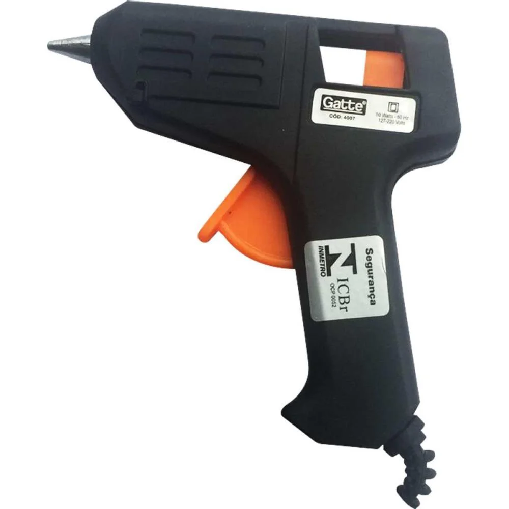 Pistola De Cola Quente 10W Bivolt Pequena Pt. Make+
