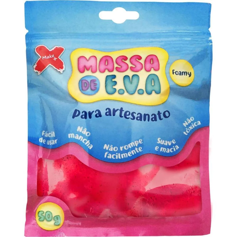 Massa De Eva Vermelho 50G Make+