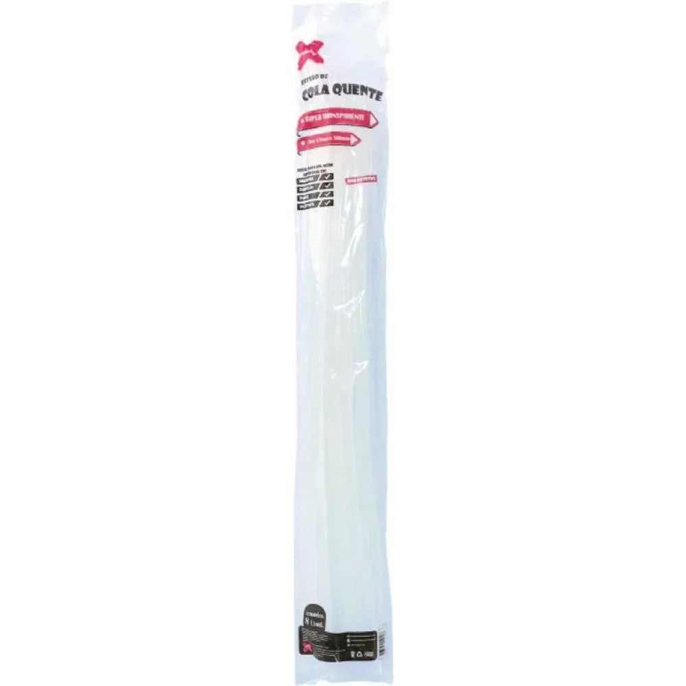 Cola Quente Refil Fina Super Transp. 7,5X300 Pro Make+ (Bl.c/08)