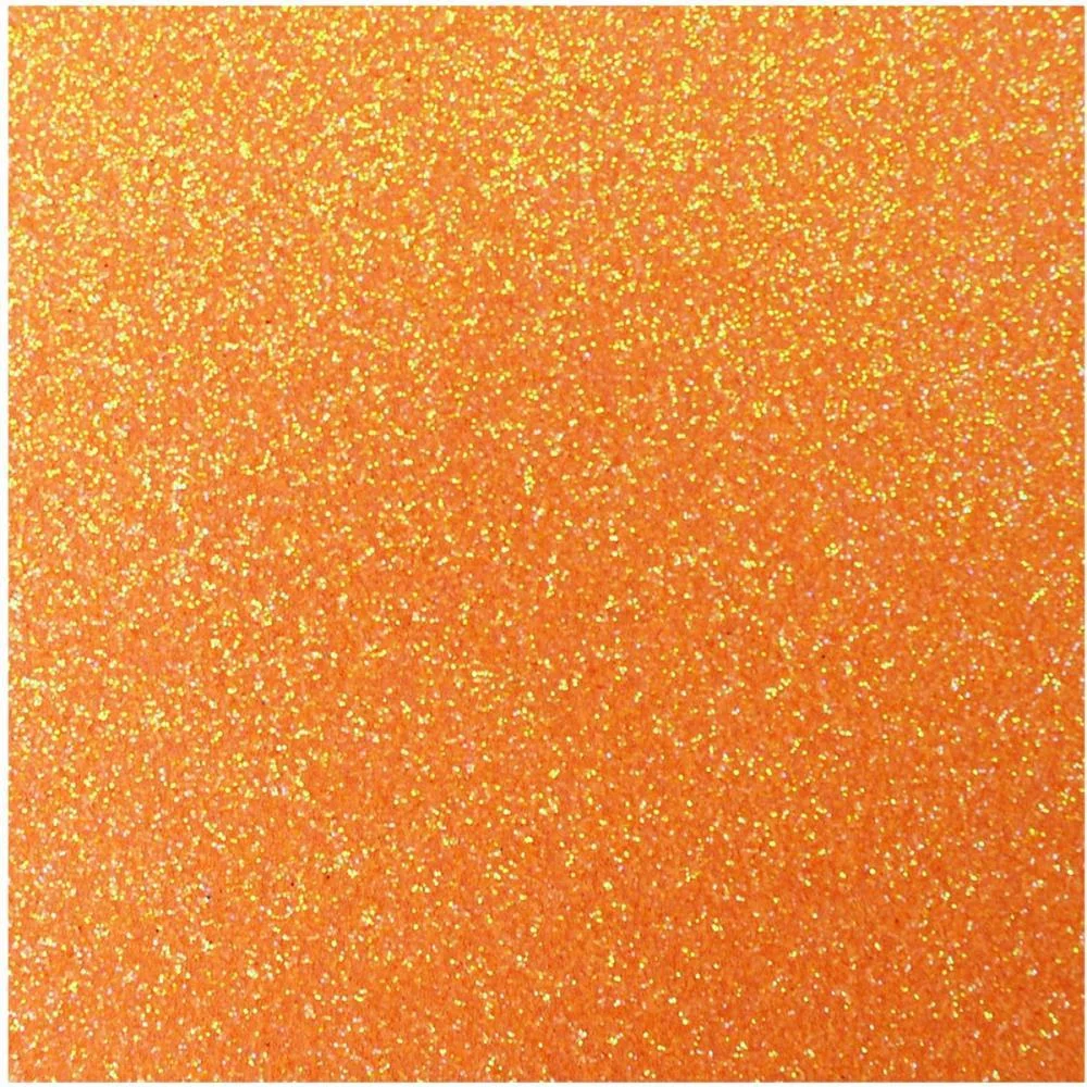 Placa Em Eva 48X40Cm Gliter Laranja Neon 2Mm Make+ (Pct.c/10)