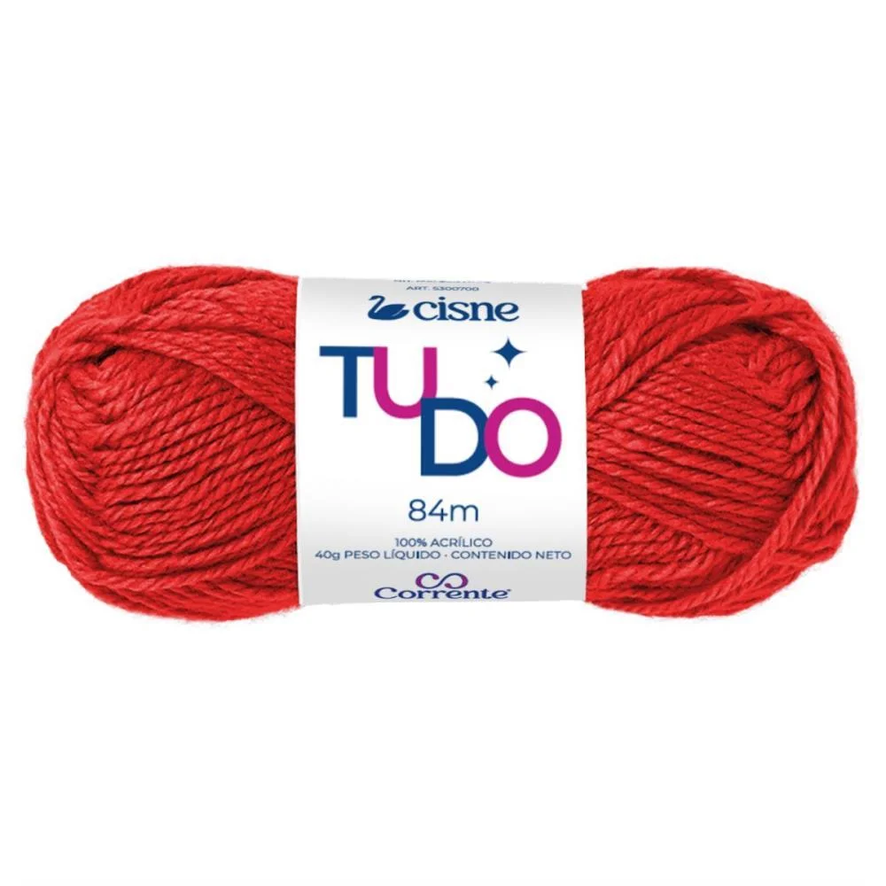 La Trico Cisne Tudo 00330 40G Vermelho Coats Corrente (Pct.c/05)