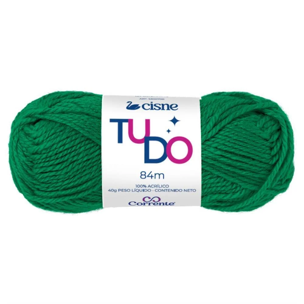 La Trico Cisne Tudo 00747 40G Verde Natal Coats Corrente (Pct.c/05)