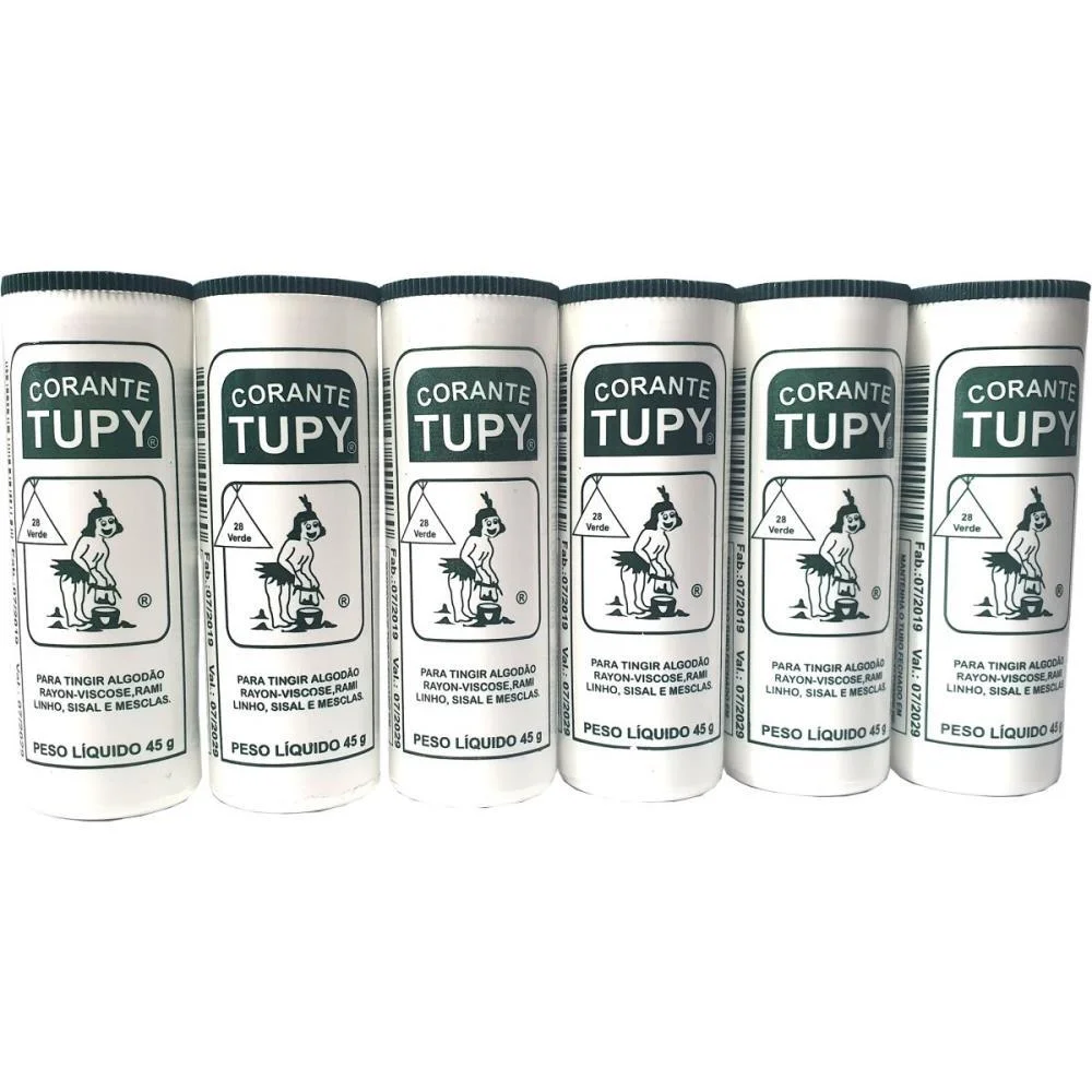 Corante Em Po Verde Tupy Algodao Corantes Tupy (Pct.c/06)