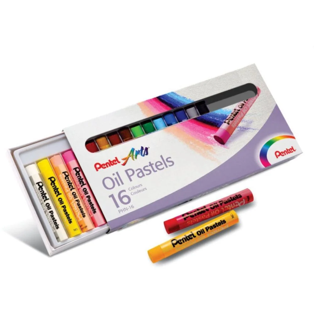Giz Pastel Oleoso 16Cores Pentel (Estojo)