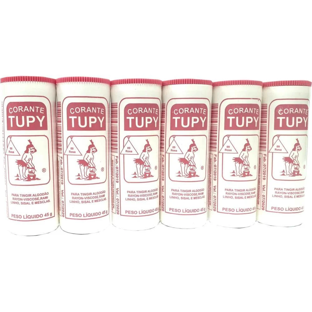 Corante Em Po Rosa Tupy Algodao Corantes Tupy (Pct.c/06)