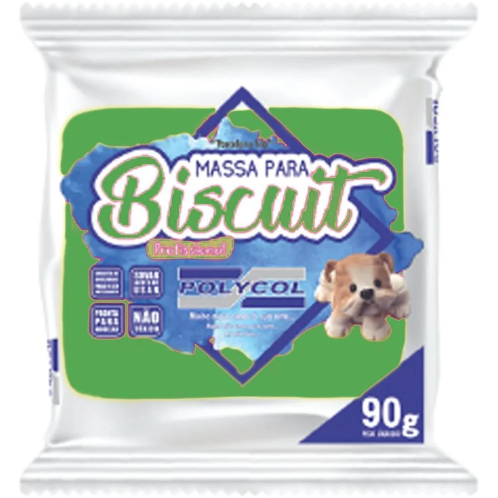 Massa De Porcelana Fria Biscuit 90G Verde Folha Polycol (Cx.c/12)
