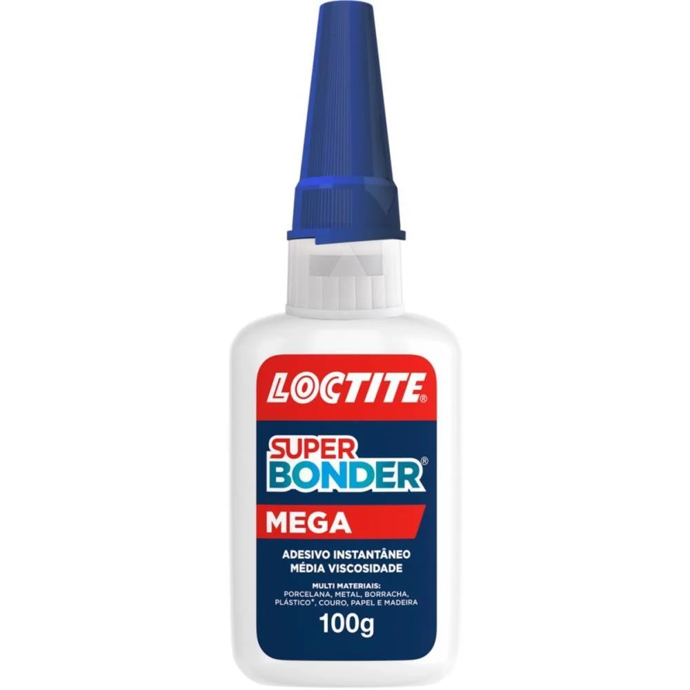 Cola Adesivo Instantâneo Super Bonder Mega 100G Henkel