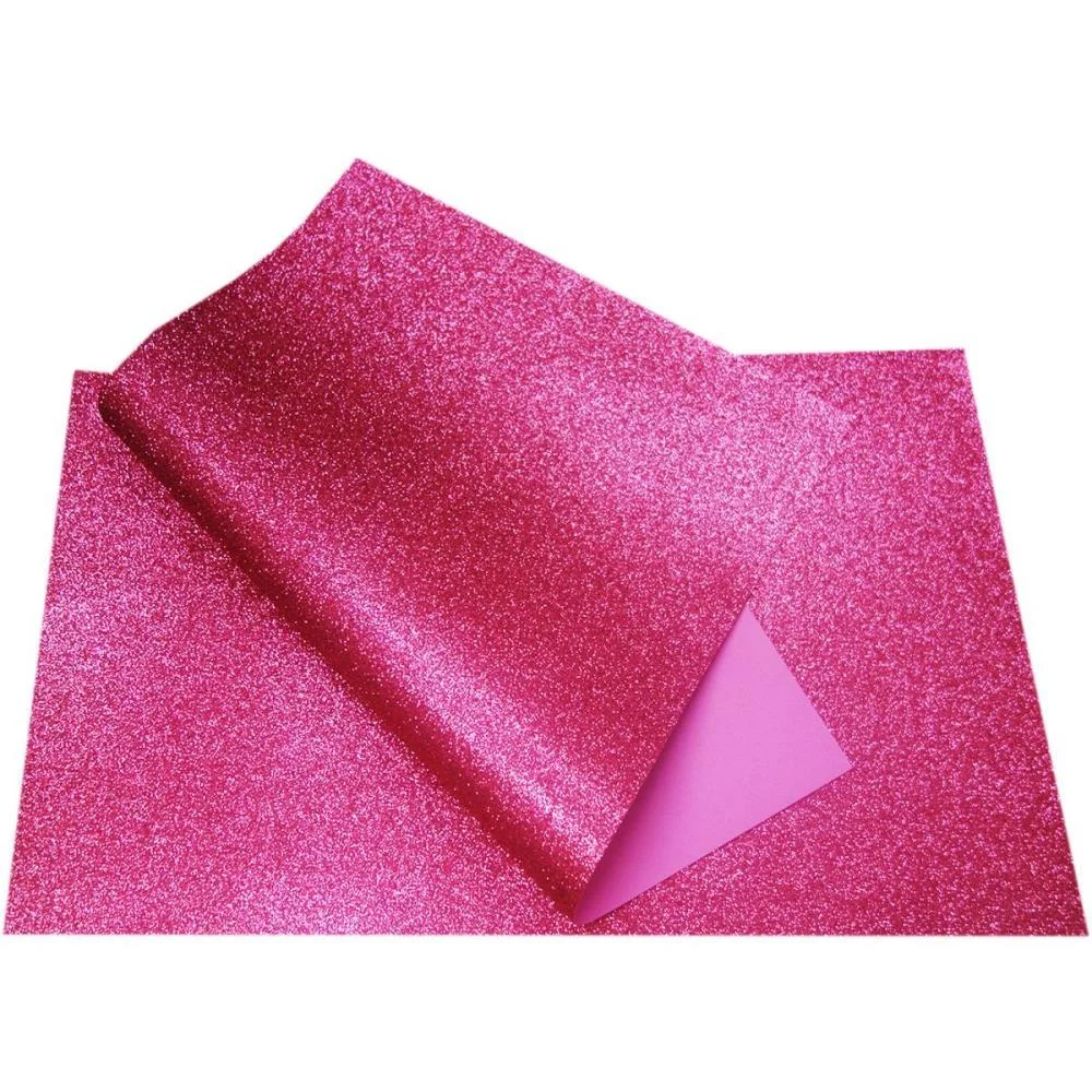 Placa Em Eva 60X40Cm Gliter Rosa Pink V.m.p. (Pct.c/05)
