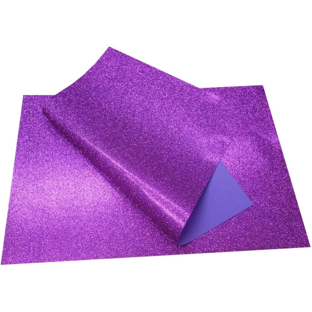 Placa Em Eva 60X40Cm Gliter Roxo V.m.p. (Pct.c/05)