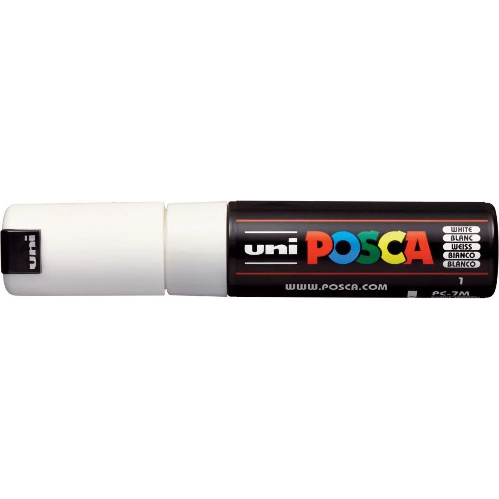 Pincel Marcador Artesanato Posca Pc-7M 4.5/5.5Mm Branca Sertic (Cx.c/06)