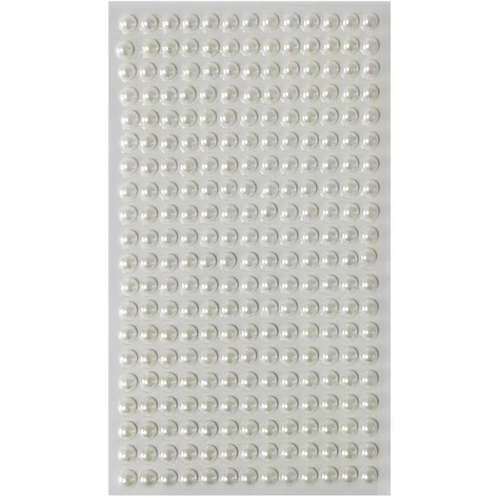 Pedraria 1/2 Perola 6Mm Perola Adesiva Make+ (Pct.c/12)