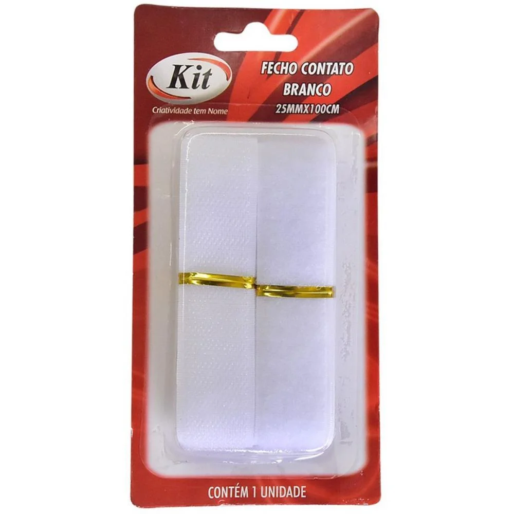 Velcro 25Mmx100Cm Br. Kit (Cartela)