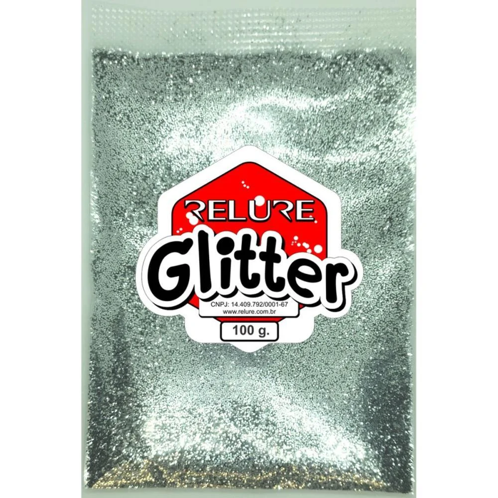 Glitter Pvc Prata 100G. Honey