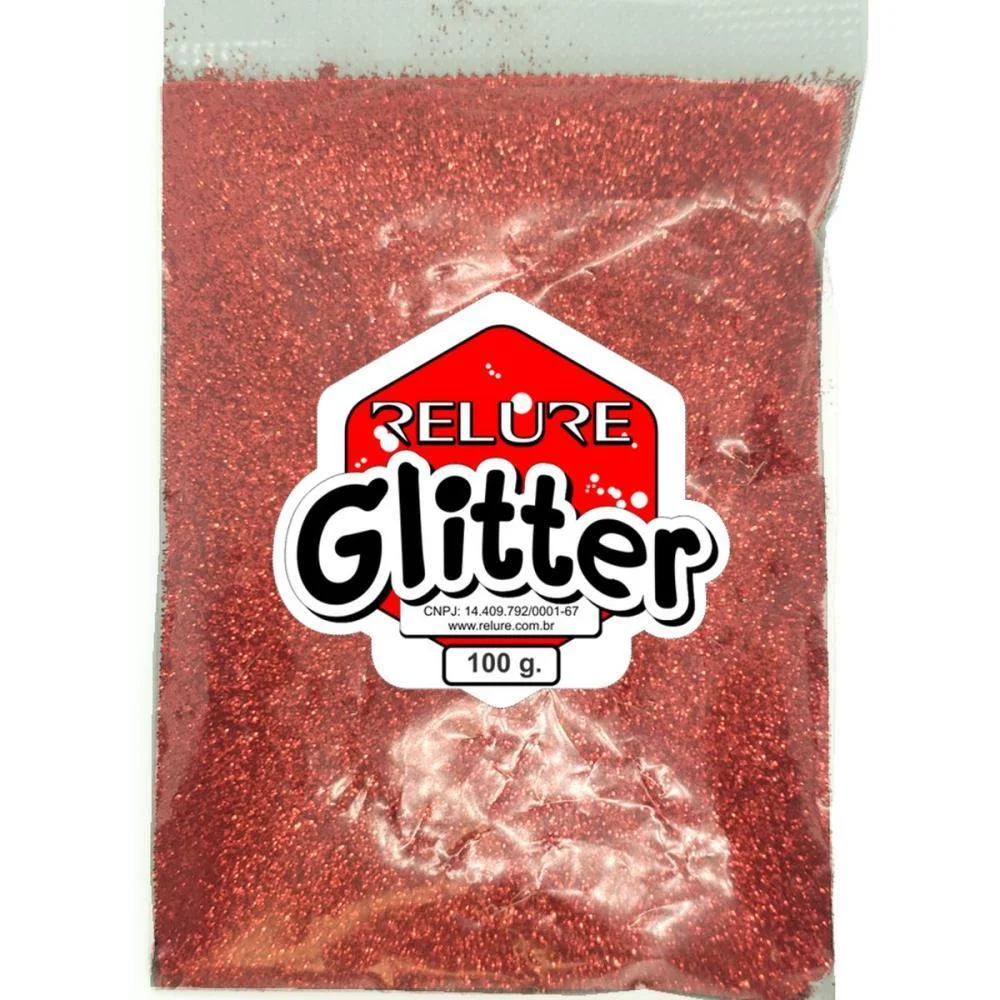 Glitter Pvc Vermelho 100G. Honey