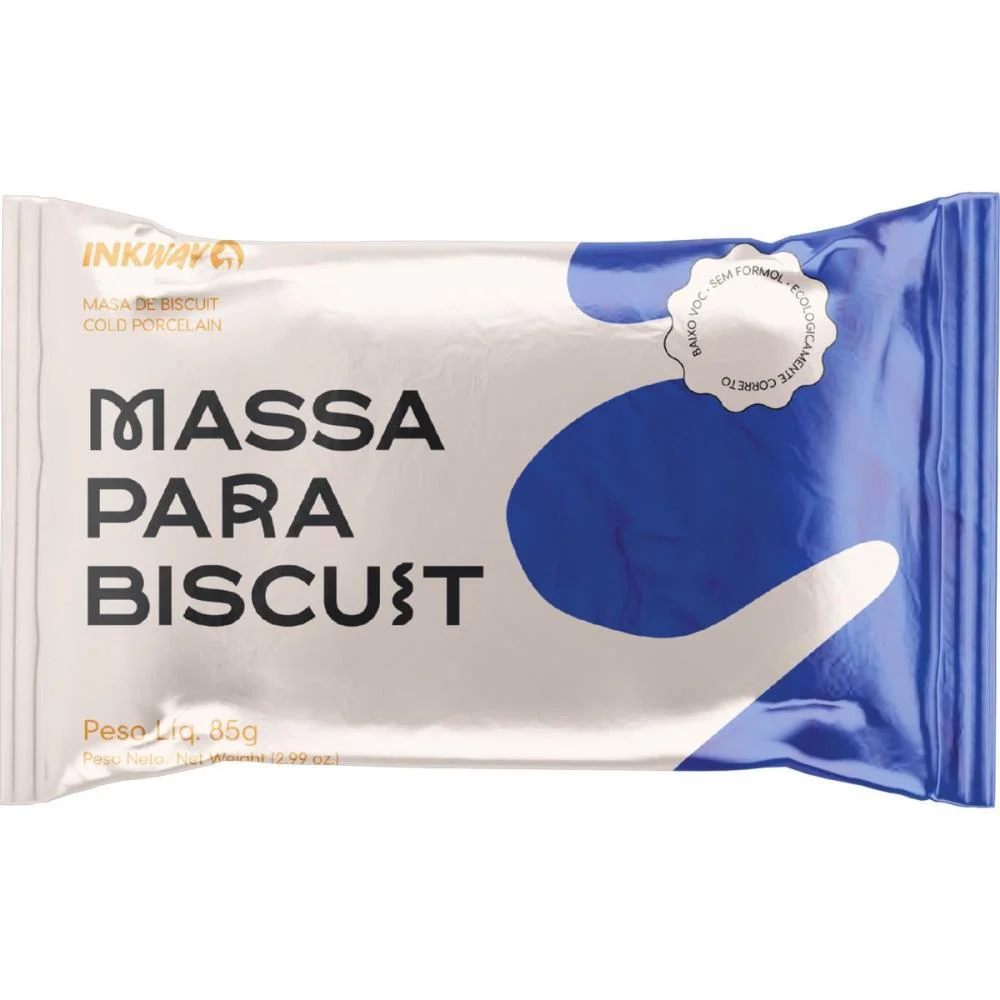 Massa De Porcelana Fria Biscuit 85G Azul Cobalto Ink Way (Cx.c/10)