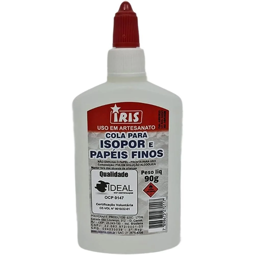 Cola Para Isopor Iris 90G. Iris (Pct.c/06)