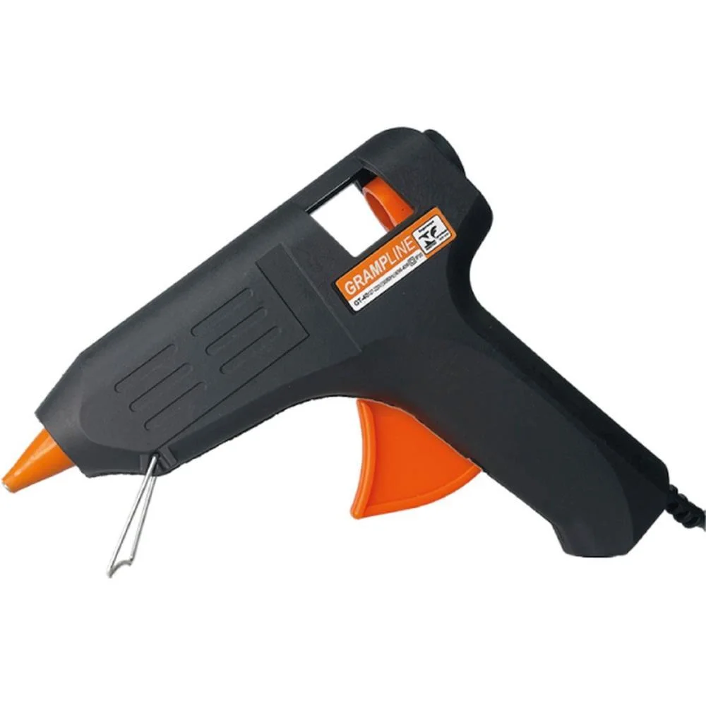Pistola De Cola Quente 15W Gt-40 Bivolt Grande Preto Gramp Line (Blister)