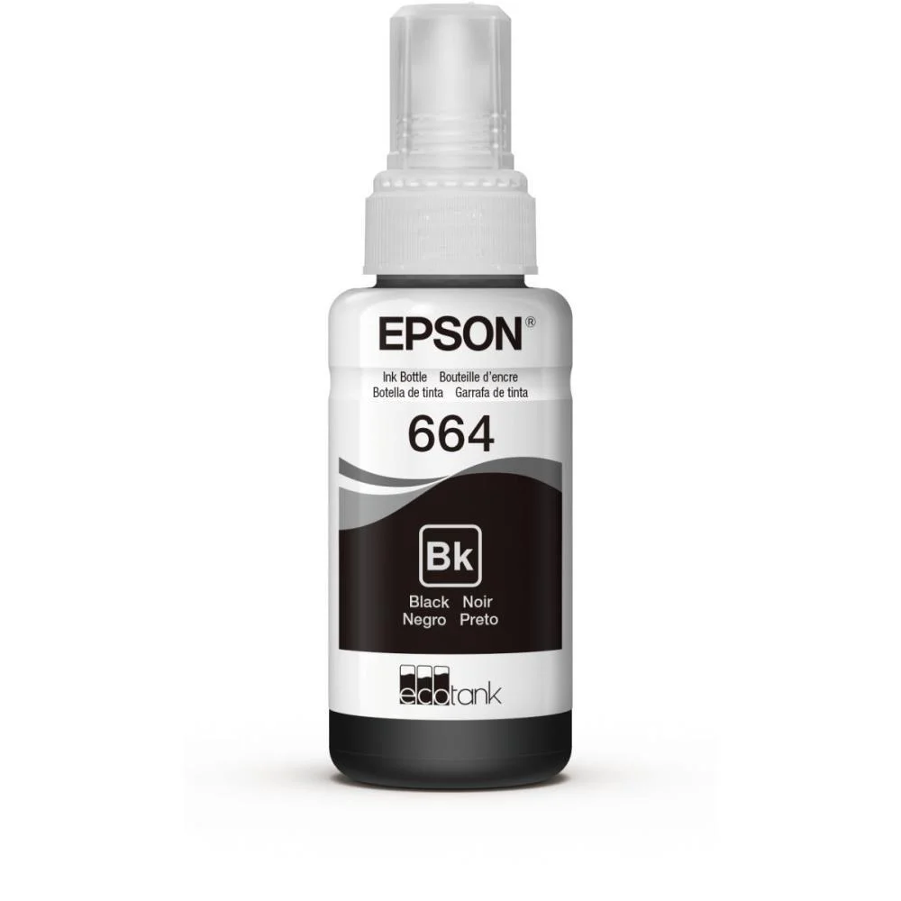 Refil De Tinta Epson 664 Preto 70 Ml. Epson