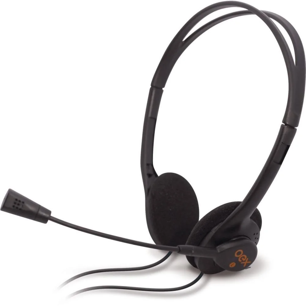 Fone De Ouvido Com Microfone Headset P2 Cabo 1.8M Newex