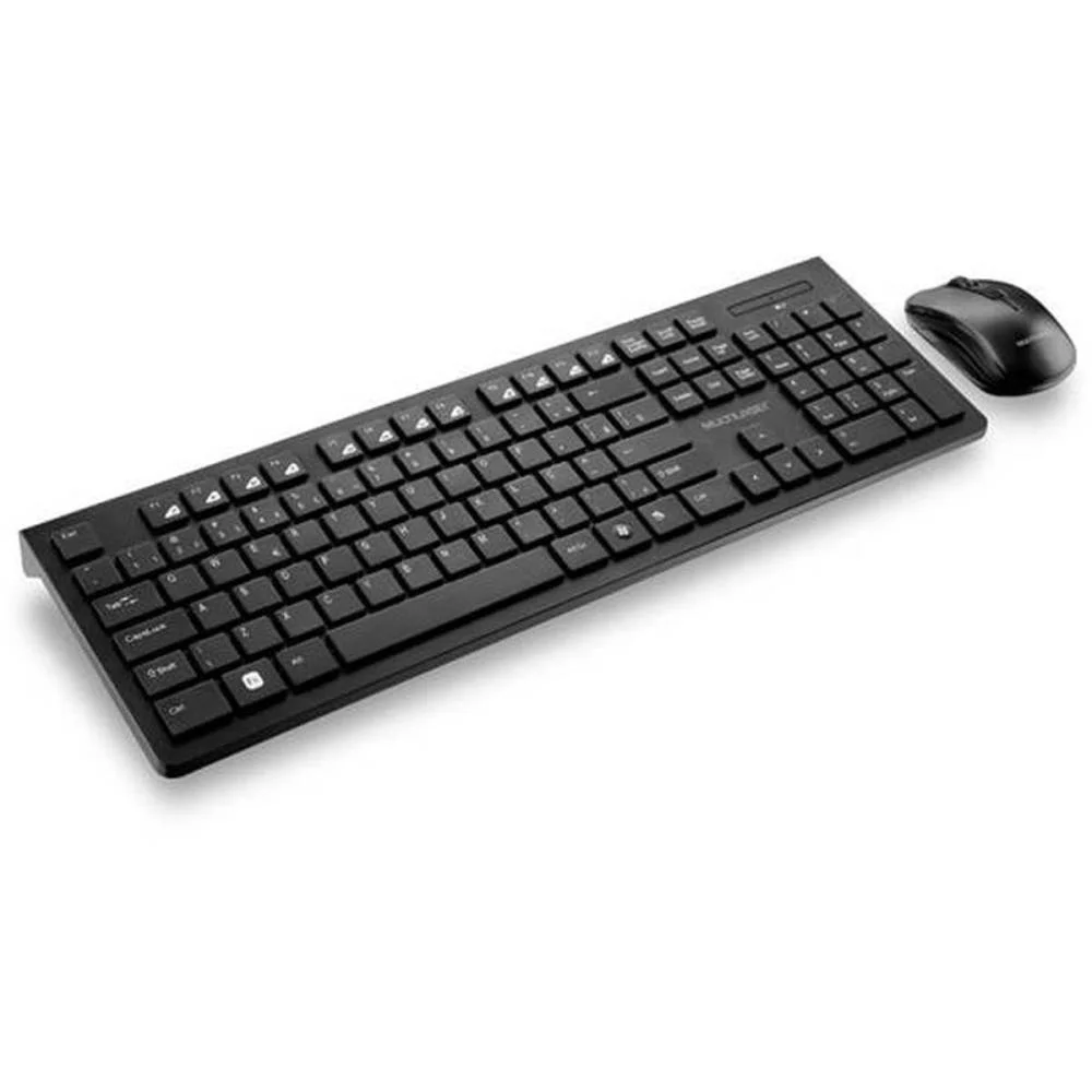 Kit Perifericos Teclado+Mouse Sem Fio Preto Multi (Kit)