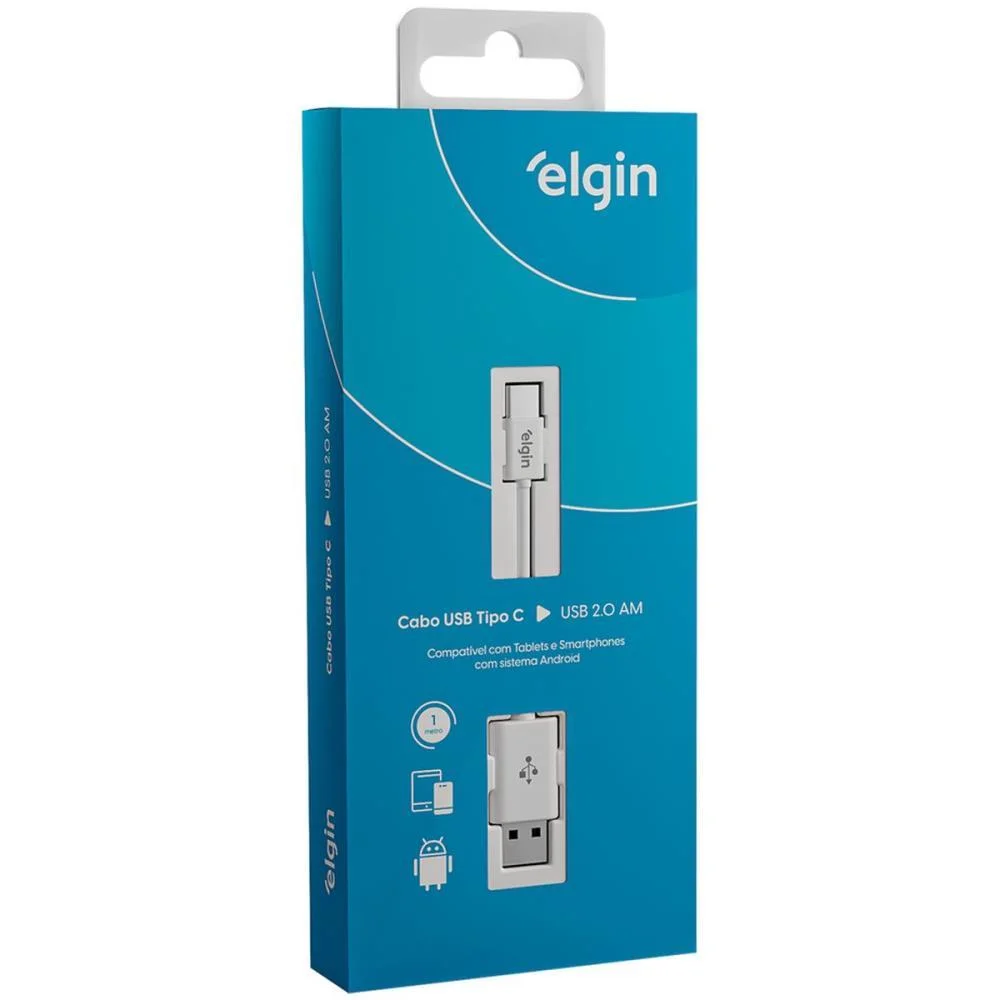 Cabo Usb Tipo C 1M Elgin