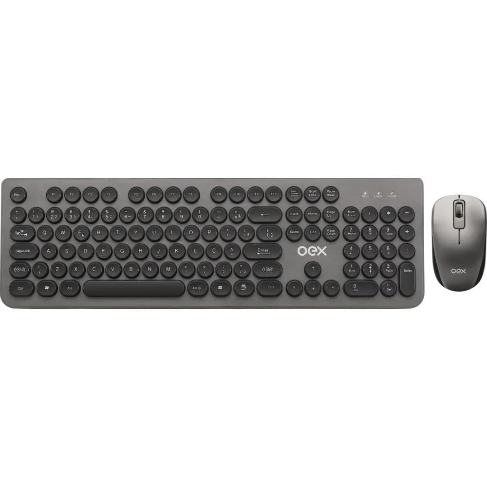 Kit Perifericos Pop+ Tecl+Mouse S/Fio Chumbo Newex (Kit)