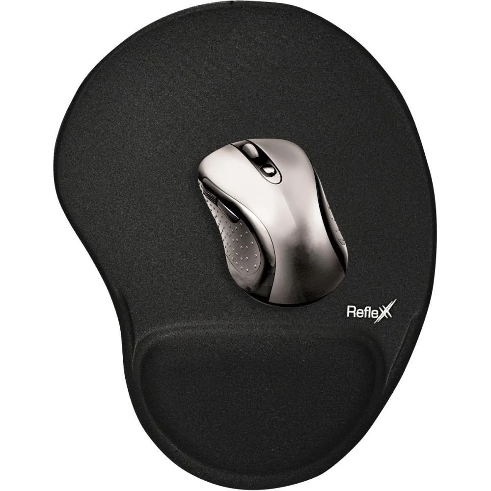 Mouse Pad Tecido Preto C/Apoio 19X25Cm Reflex